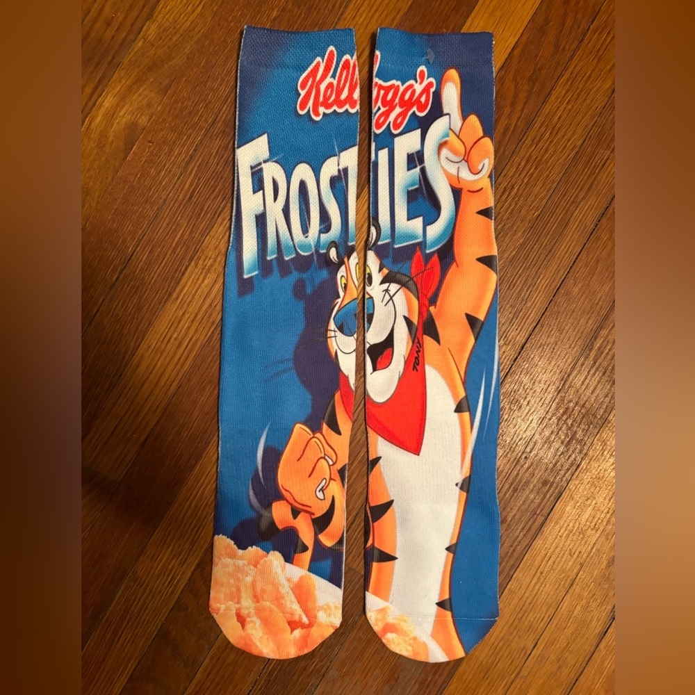 🔥🥣 Frosted Flakes Socks Super Dope One Size Fits All Brand New Never Worn🔥🥣